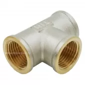 Тройник переходной 1x1/2x1 ВВ никелированный TIM