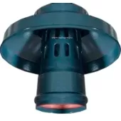 Оголовок с ветрозащитой Rommer Dn 80 черный (алюминий) Оголовок с ветрозащитой Rommer Dn 80 черный (алюминий)