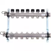 Коллектор Uponor Smart S на 7 выходов с клапанами