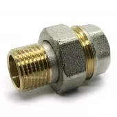 Американка прямая TIM 1/2 никелированная HJS022N Американка прямая TIM 1/2 никелированная HJS022N