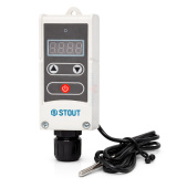 Термостат электронный Stout с выносным датчиком 5-90°С
