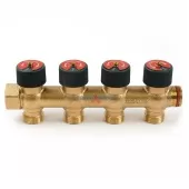 Коллектор распределительный ZEISSLER 3/4x3/4 на 4 выхода бронза
