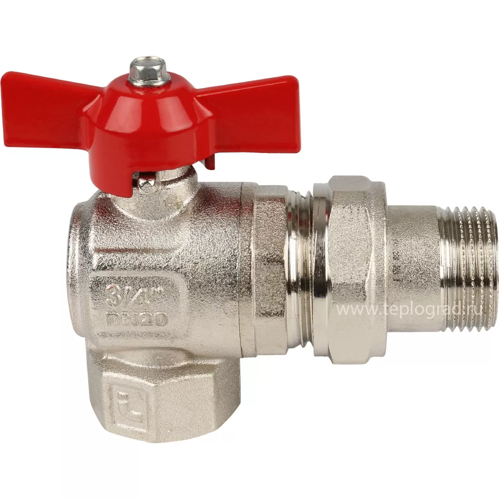 Шаровой кран Itap угловой со сгоном НР-ВР Ideal 298 3/4 Шаровой кран Itap угловой со сгоном НР-ВР Ideal 298 3/4