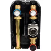 Насосная группа Stout с прямым контуром 1 1/4 с насосом Grundfos UPSO 32-65 в теплоизоляции