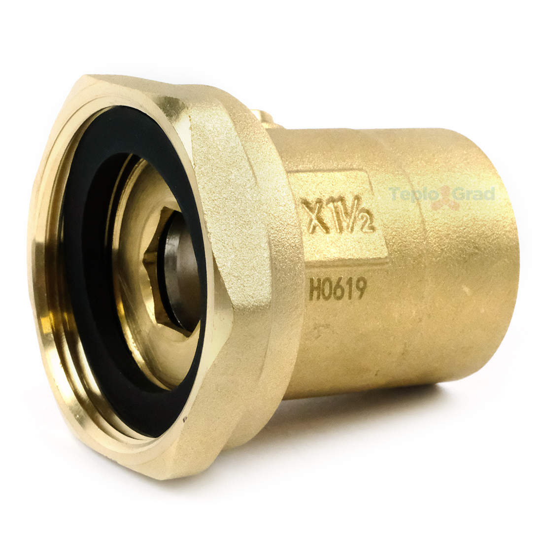 Соединение с накидной гайкой TIM ВВ 1 1/2x1 со встроенным шаровым краном