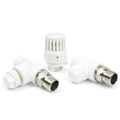 Комплект терморегулирующий прямой TIM PPR 25x3/4 (термоклапан, запорный клапан, термоголовка)