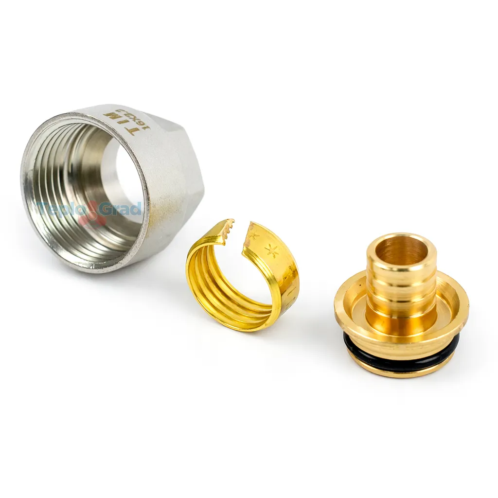 Резьбозажимное соединение TIM 16х2.2 - G 3/4" коллекторное для труб