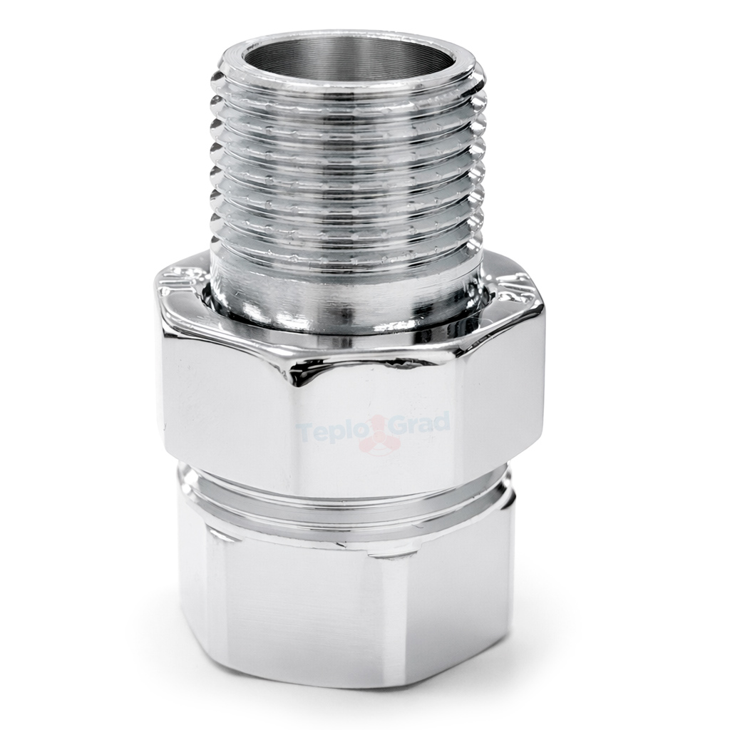 Разъемное соединение (американка) TIM ВН 1/2 хром