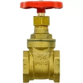 Задвижка клиновидная Uni-Fitt ВВ 3/4 латунная PN10