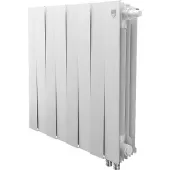 Биметаллический радиатор Royal Thermo PianoForte 500 Bianco Traffico VDR80 8 секций с нижним подключением