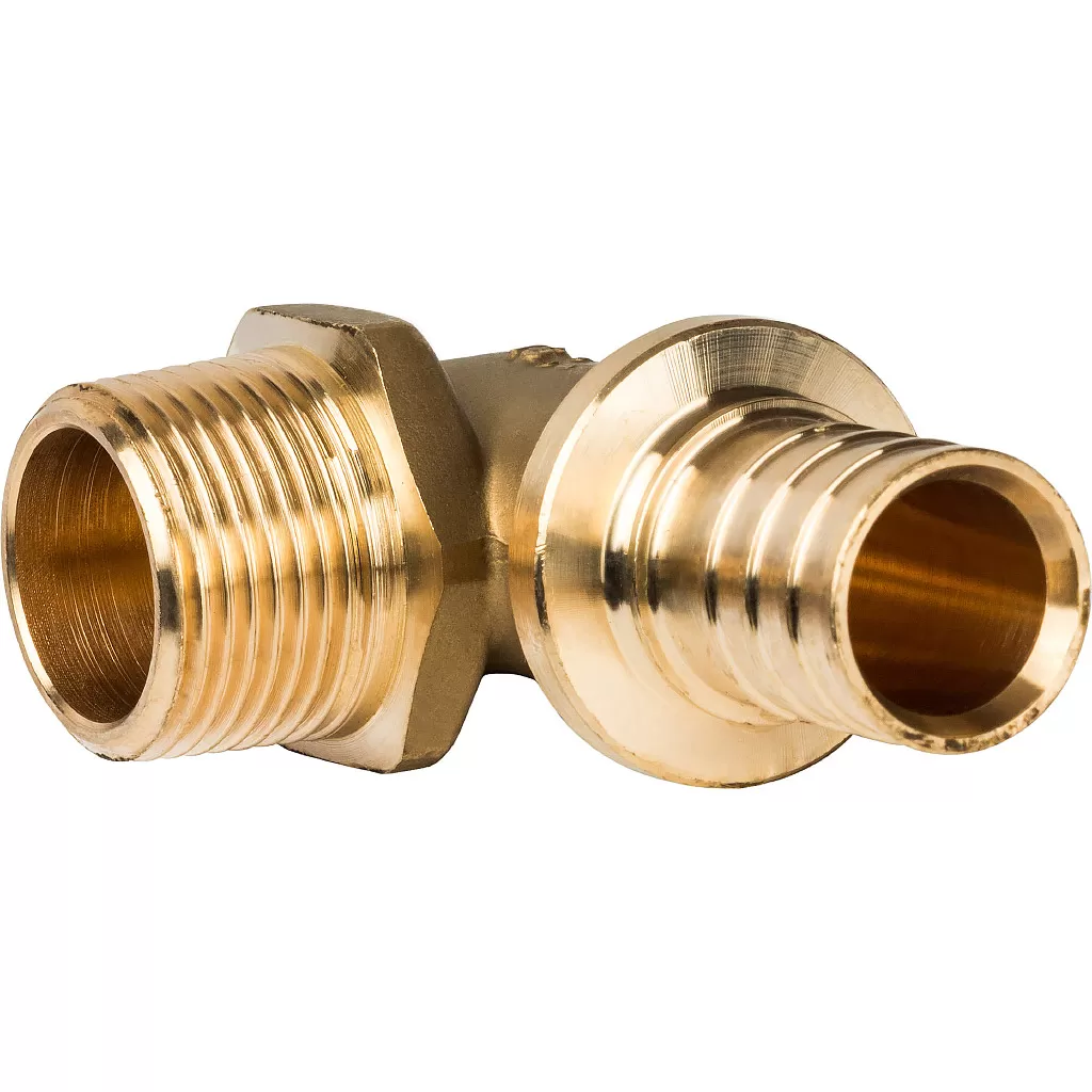 Угольник Stout НР 25x3/4 для труб из сшитого полиэтилена