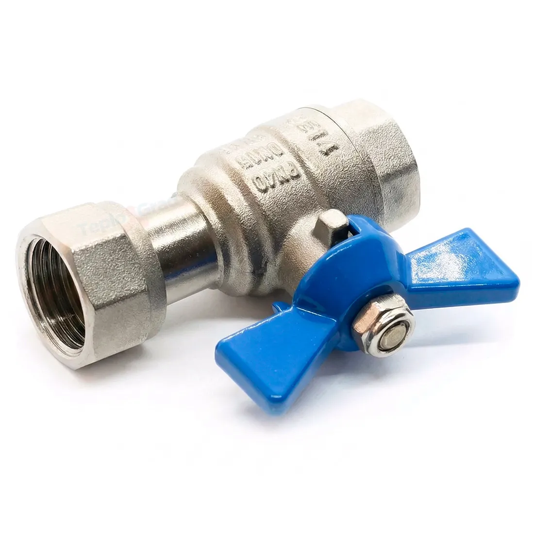 Шаровой кран TIM с накидной гайкой 1/2 ручка бабочка