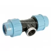 Тройник Unipump с внутренней резьбой 32x3/4 ПНД Тройник Unipump с внутренней резьбой 32x3/4 ПНД