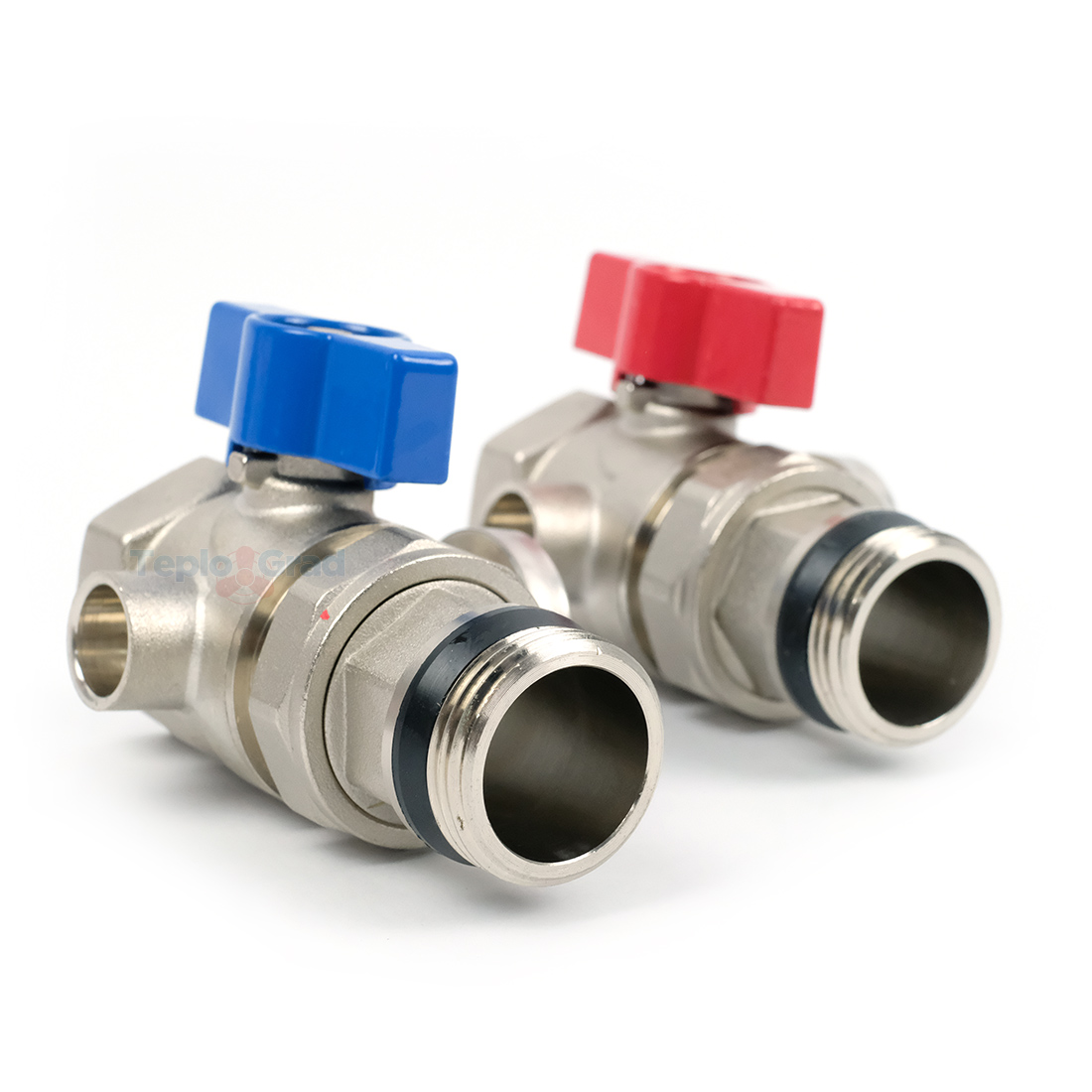 Комплект шаровых кранов TIM с полусгоном 1