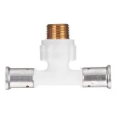 Пресс тройник Henco НР 20x3/4x20 белый