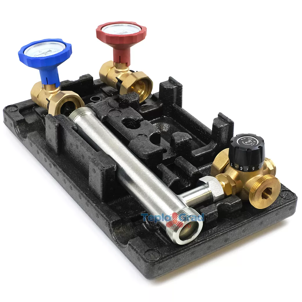 Насосная группа Zeissler с термостатическим смесительным клапаном без насоса