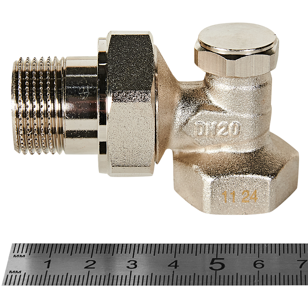 Клапан запорный угловой Rommer 3/4