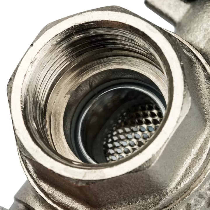 Шаровой кран Stout с фильтром ВР-ВР 1/2, ручка бабочка