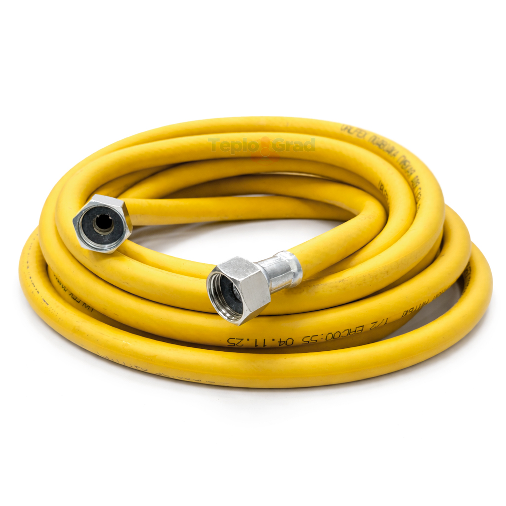 Подводка гибкая для газа Valfex 1/2" 5м с полиэфирной нитью