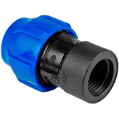 Муфта Valfex с внутренней резьбой 63х2 для ПНД труб компрессионная