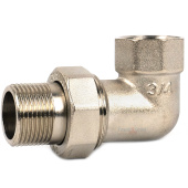 Разъемное угловое соединение (американка) Zeissler ВН 3/4