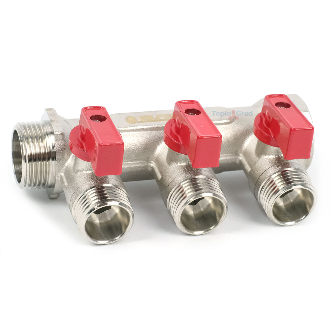 Коллектор Valfex с шаровыми кранами 3/4x1/2 на 3 выхода