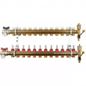 Коллектор в сборе Tiemme на 12 выходов с расходомерами - 3870018 Коллектор в сборе Tiemme на 12 выходов с расходомерами - 3870018