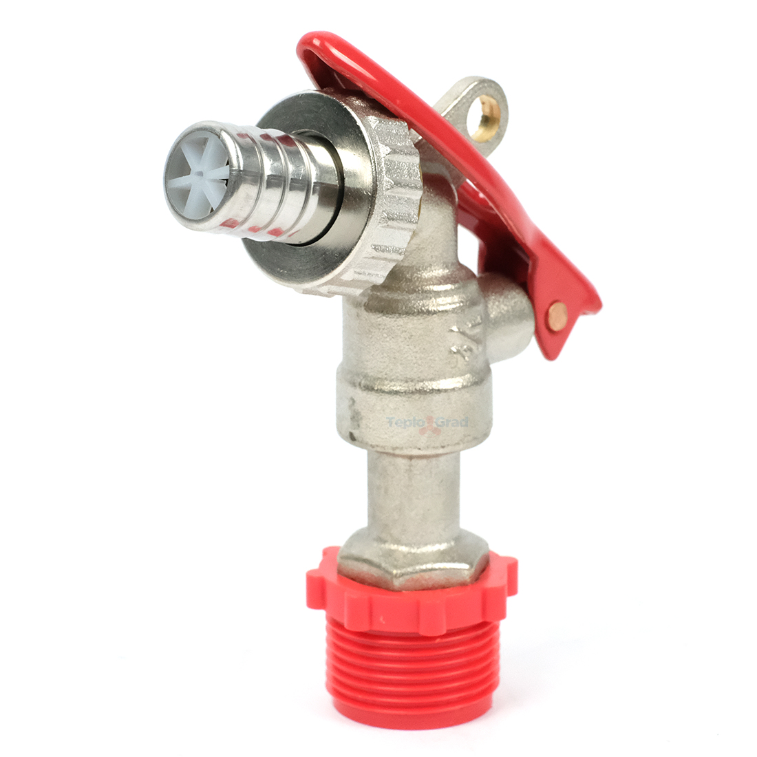 Кран шаровый водоразборный TIM 1/2 со штуцером под замок