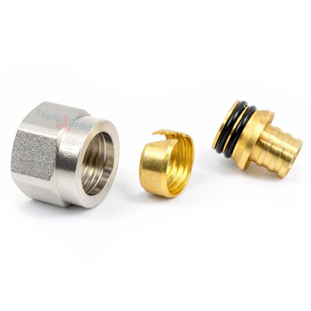 Резьбозажимное соединение TIM 16х2.0 - G 1/2" коллекторное для труб