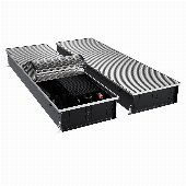 Конвектор внутрипольный Royal Thermo ATRIUM TURBO-150/400/2700-DG-U-NA с принудительной конвекцией