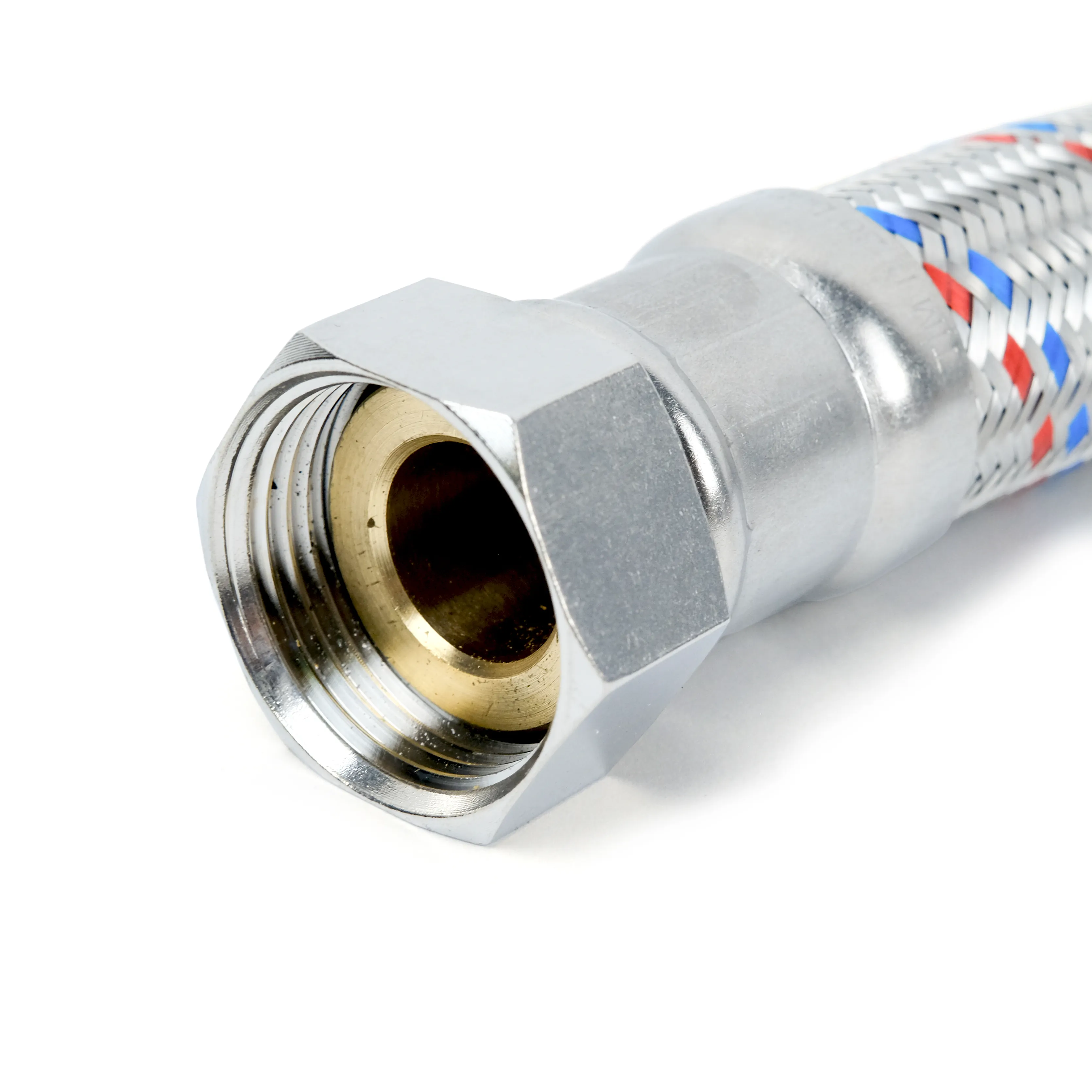 Гибкая подводка ГИГАНТ TIM 120 см, 1 гайка - гайка