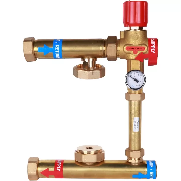 Насосно-смесительный узел Stout ISOTHERM 30-50°C, без насоса Насосно-смесительный узел Stout ISOTHERM 30-50°C, без насоса