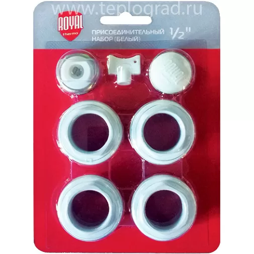 Набор присоединительный Royal Thermo 1/2 белый RT02.1