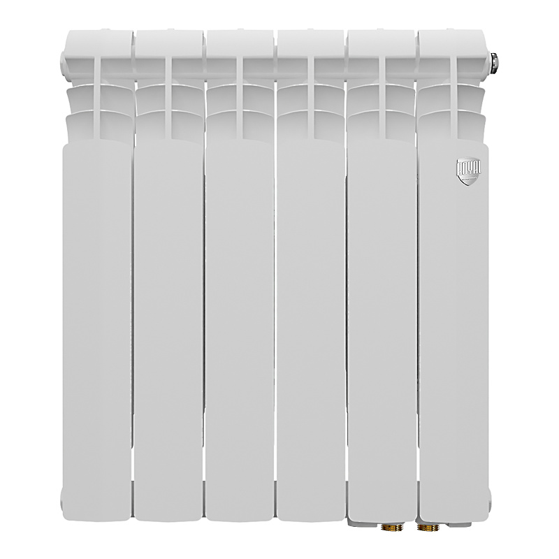 Биметаллический радиатор Royal Thermo Vittoria Super 500 2.0 VDR80 - 6 секций с нижним подключением