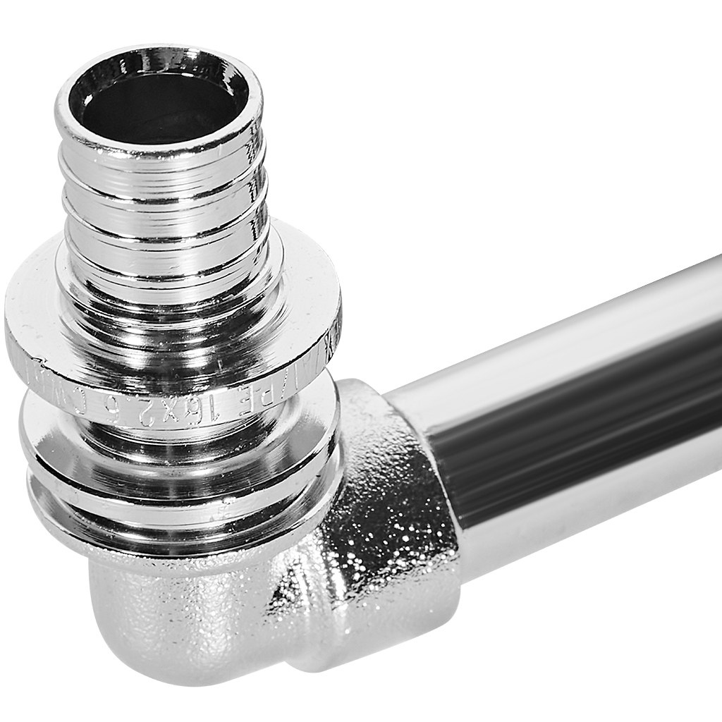 Трубка Г-образная Rommer 16/250  для подключения радиатора