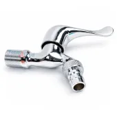 Кран водоразборный TIM 1/2 со штуцером, хромированный