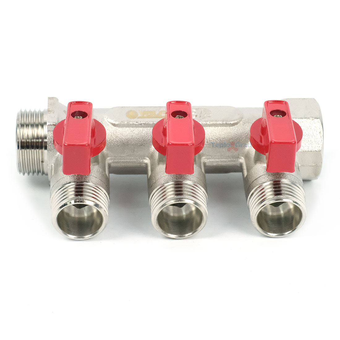 Коллектор Valfex с шаровыми кранами 3/4x1/2 на 3 выхода