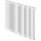 Стальной трубчатый радиатор Royal Thermo Insignia VC2050 24 секции, нижнее подключение (белый)
