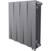 Биметаллический радиатор Royal Thermo PianoForte 500 Silver Satin VDR80 8 секций с нижним подключением