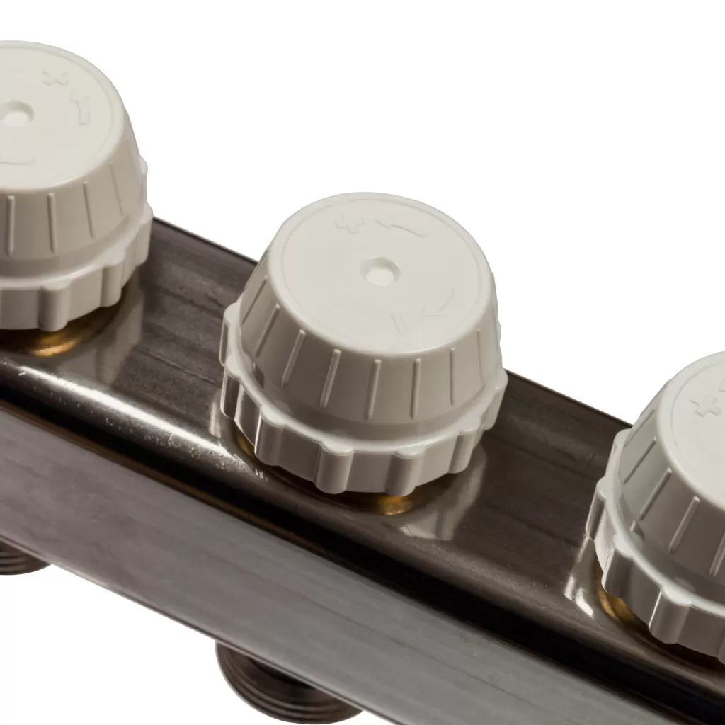 Коллектор Stout на 9 выходов из нержавеющей стали с расходомерами - SMS 0917 000009