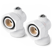 Набор нижнего подключения Royal Thermo угловой белый 3/4 раздельный