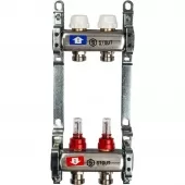 Коллектор Stout на 2 выхода из нержавеющей стали с расходомерами - SMS 0917 000002 Коллектор Stout на 2 выхода из нержавеющей стали с расходомерами - SMS 0917 000002