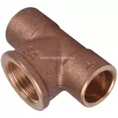 Тройник 15x1/2x15 ВП-ВР-ВП Sanha 4130g, бронза 141301512