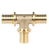 Тройник РЕХАУ MX 32 равнопроходной, латунь Тройник РЕХАУ MX 32 равнопроходной, латунь