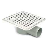 Трап горизонтальный Valfex 150x150 с решеткой и окантовкой из нерж. стали