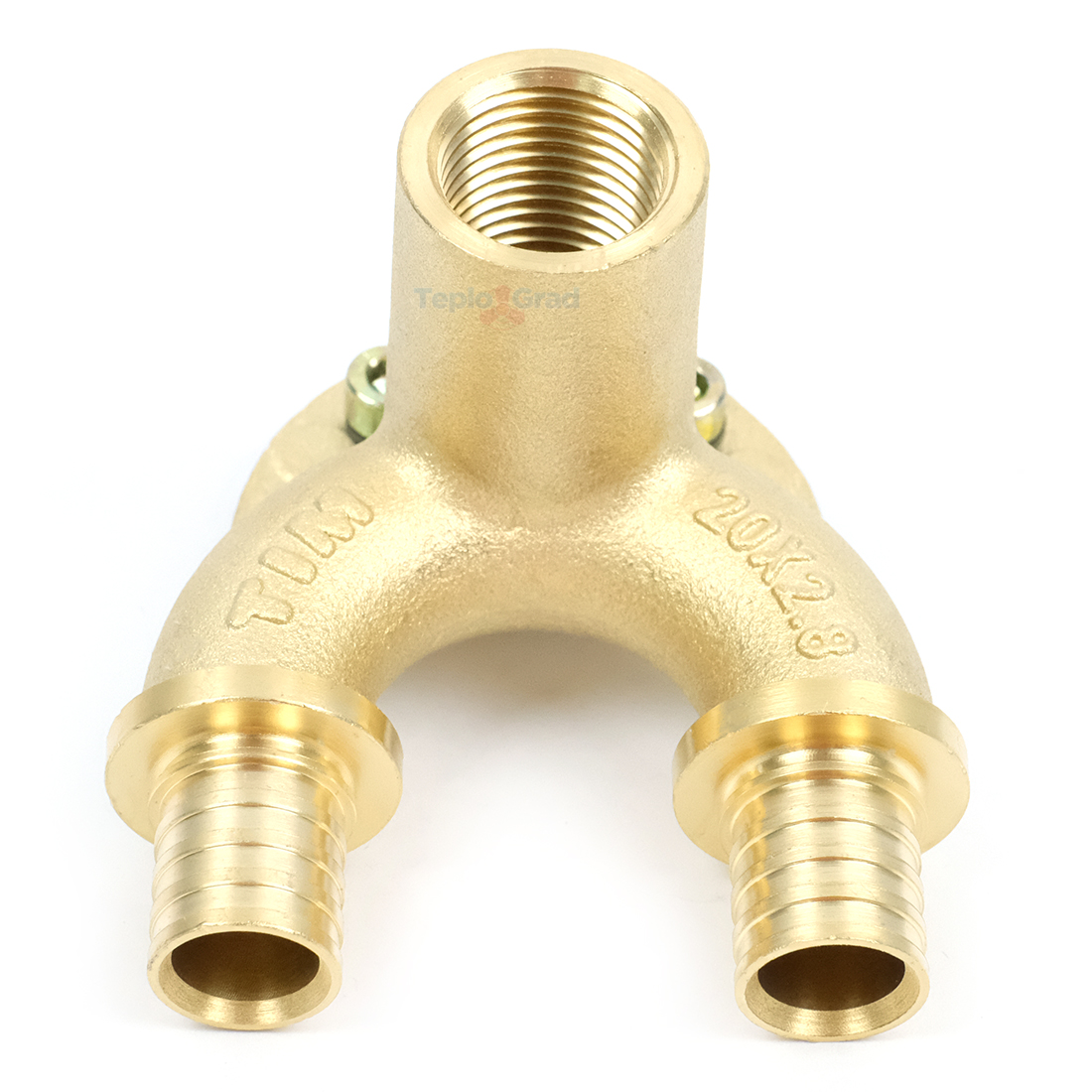 Уголок установочный TIM 20x1/2 проходной