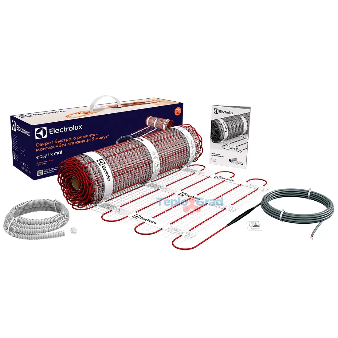 Электрический теплый пол Electrolux EEFM 2-150-0,5, 0,5м2, 75Вт Электрический теплый пол Electrolux EEFM 2-150-0,5, 0,5м2, 75Вт