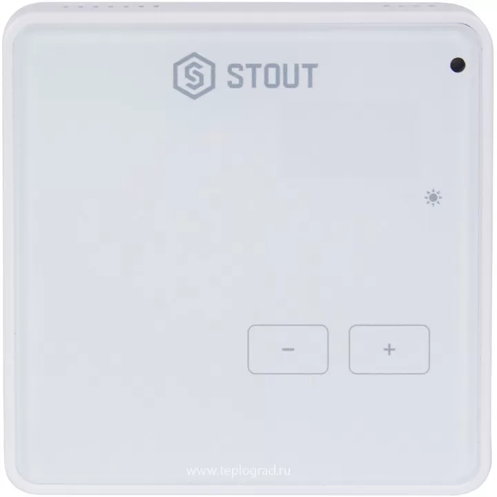 Беспроводной комнатный регулятор Stout R-8z, белый