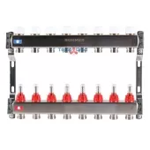 Коллектор из нержавеющей стали Rommer с расходомерами 8 выходов Коллектор из нержавеющей стали Rommer с расходомерами 8 выходов