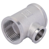 Тройник 1x3/4x1 ВВВ никелированный Zeissler